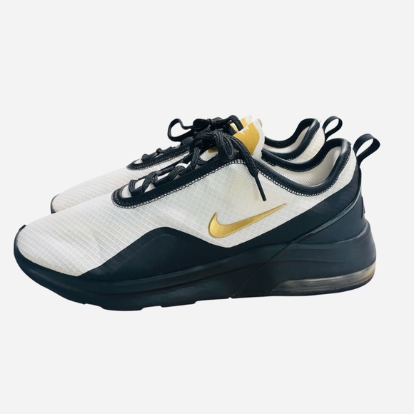 Nike Air Max Motion 2 Black White Gold Men Size 12 CT1103-001 - Picture 1 of 11